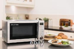 Stainless Steel Digital Grill Microwave with 5 Power Levels Automatic Defrost