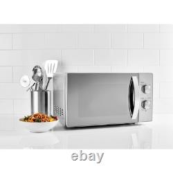 Stainless Steel Manual Microwave Oven 20L Compact Countertop Kitchen