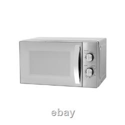 Stainless Steel Manual Microwave Oven 20L Compact Countertop Kitchen