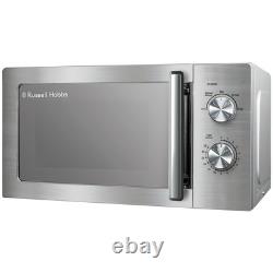 Stainless Steel Microwave 20 Litre 800W Solo Manual with 5 Power Levels Defrost