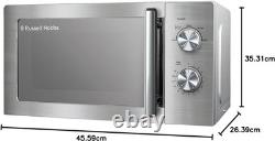 Stainless Steel Microwave 800W Manual 20 Litre Timer Defrost Function