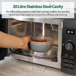 Statesman 20L Digital Solo Microwave 8 Auto Cooking Programmes Black-SKMS0820DSB