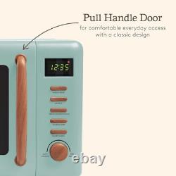Stylish 20L 800W Digital Microwave Oven, 5 Power Levels, Countertop Kitchen A