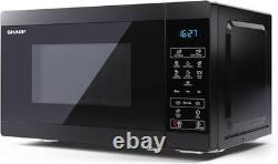 Stylish 800W Compact Microwave with Touch Control & Eco Mode