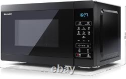 Stylish 800W Compact Microwave with Touch Control & Eco Mode