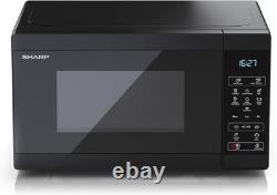 Stylish 800W Compact Microwave with Touch Control & Eco Mode
