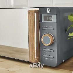 Swan 20 Litres Nordic Digital Microwave 800w- Matt Soft Grey SM22036GRYN