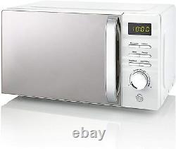 Swan 700W White Symphony Digital Microwave 20L Digital Display SM22038WN -New