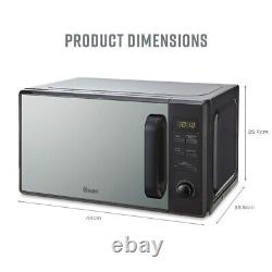 Swan Black Microwave SM4421BLK 800W 20L Digital Microwave New 2 Year Guarantee