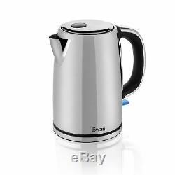 Swan Classic 1.7 L Jug Kettle, 2 Slice Toaster and 800W Digital Microwave