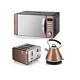 Swan Copper Microwave Kettle And Toaster Set Sm22090copn Sk34010copn St14050copn