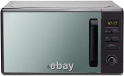 Swan Elegance Kettle, 4 Slice Toaster & 800W 20L Digital Microwave Set in Black