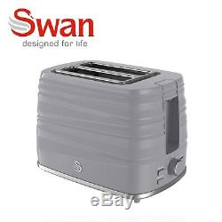 Swan Grey 800w 20 Litre Digital Microwave 1.7 Litre Kettle 2 Slice Toaster