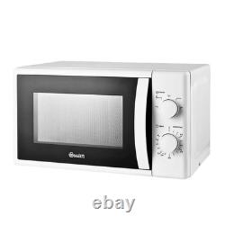 Swan Microwave Oven Manual 20L 5-Power Levels 35 Min Timer Defrost 700W White