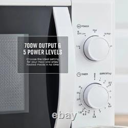 Swan Microwave Oven Manual 20L 5-Power Levels 35 Min Timer Defrost 700W White