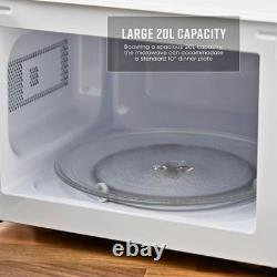 Swan Microwave Oven Manual 20L 5-Power Levels 35 Min Timer Defrost 700W White