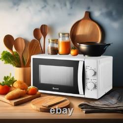 Swan Microwave Oven Manual 20L 5-Power Levels 35 Min Timer Defrost 700W White