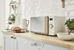 Swan Nordic Cordless Kettle and Toaster Set with Digital Microwave Wood White