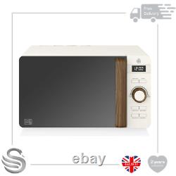 Swan Nordic Digital Microwave White with LED Bulb 20L SM22036LWHTN 800W