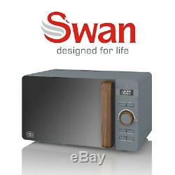 Swan Nordic Grey 800w 20 Litre Microwave SM22036GRYN