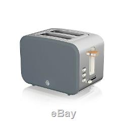 Swan Nordic Kitchen Set with 2 Slice Toaster, Grey- Brand New