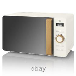 Swan Nordic Modern Cotton White Scandinavian Style Digital 20L 800W Microwave