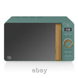 Swan Nordic Modern Pine Green Scandinavian Style Digital 20L 800W Microwave