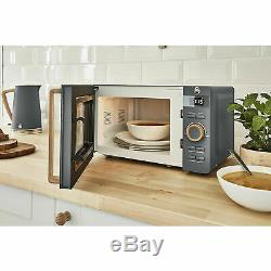 Swan Nordic Rapid Boil Jug Kettle & 4 Slice Toaster With Digital Microwave Grey
