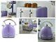 Swan Retro 1.8l Dome Cordless Kettle 3000kw & 4 Slice Retro Toaster Set Purple