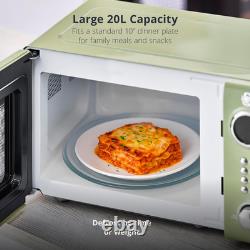 Swan Retro 20L Digital Microwave, 5 Power Levels, 12 Auto Cook Pre-Sets, Defrost