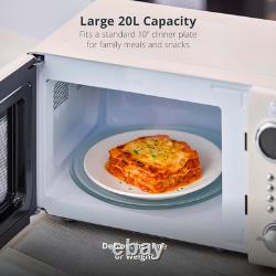 Swan Retro 20L Digital Microwave, 5 Power Levels, 12 Auto Cook Pre-Sets, Defrost