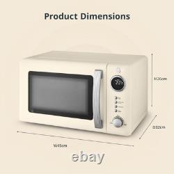 Swan Retro 20L Digital Microwave, 5 Power Levels, 12 Auto Cook Pre-Sets, Defrost Swan Retro 20L Digital Microwave, 5 Power Levels, 12 Auto Cook Pre-Sets, Defrost
