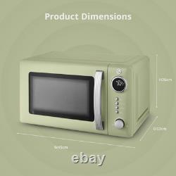 Swan Retro 20L Digital Microwave, 5 Power Levels, 12 Auto Cook Pre-Sets, Defrost