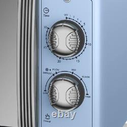 Swan Retro 25L 900W Manual Microwave in Blue SM22070LBLN Retro Design Microwave