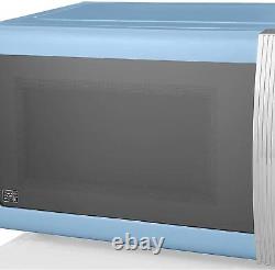 Swan Retro BLUE Digital 20L Microwave 800W Freestanding Countertop-SM22030LBLN