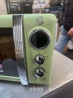 Swan Retro Design 20L 800W Countertop Microwave In Green SM22030LGN