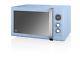 Swan Retro Digital Combi Microwave With Oven And Grill, 25 Ltr, 900 W Blue