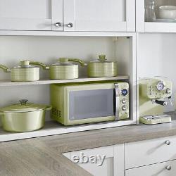 Swan Retro Green 800W Digital Microwave