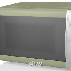 Swan Retro Green Digital Microwave. 800w 20L Vintage Design Kitchen Microwave