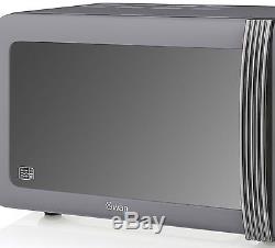 Swan SM22030GRN Retro Digital Microwave, 800 W, Grey