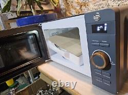 Swan SM22036GRYN Nordic Digital Microwave 20L 6 Operating Levels 800W Power Grey