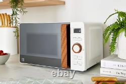 Swan SM22036LWHTN Nordic LED Digital Microwave with Glass Turntable, 6 Power Lev