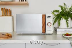 Swan SM22036LWHTN Nordic LED Digital Microwave with Glass Turntable, 6 Power Lev