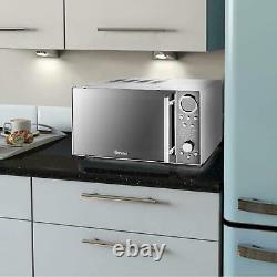 Swan SM3080N Silver 20L 800W Freestanding Microwave Oven With Digital Display