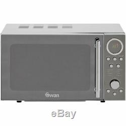 Swan STRP2080N Classic 800 Watt Breakfast Set Microwave Stainless Steel New