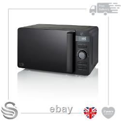 Swan Stealth Microwave Black with LED Bulb 20L 800W SM22037LBLKN LED Display