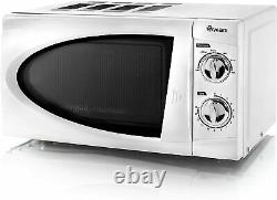 Swan Stylish Manual Solo Microwave 20 L 800 W 6 Power Levels, White SM3090N
