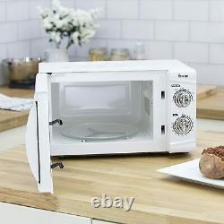Swan Stylish Manual Solo Microwave 20 L 800 W 6 Power Levels, White SM3090N