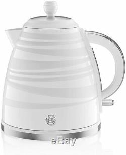 Swan White 800w 20L Manual Microwave 1.7 Litre Symphony Kettle 2 Slice Toaster