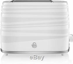 Swan White 800w 20L Manual Microwave 1.7 Litre Symphony Kettle 2 Slice Toaster